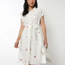 max Women Embroidered A-Line Dress-picture-34