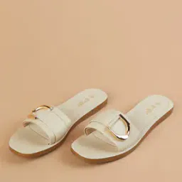 ginger by lifestyle Women Flat Sandals with Pu Upper-picture-3