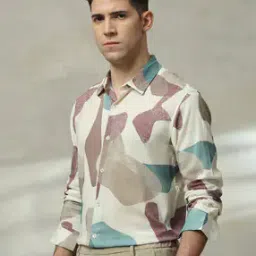 mufti Men Printed Slim Fit Shirt-picture-34