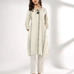 Women Striped Straight Kurta-image-61