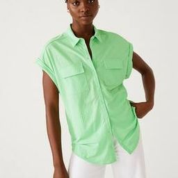 Relaxed Fit Shirt with Flap Pockets-image-38