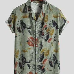neonomad Men Leaf Print Regular Fit Shirt-picture-10