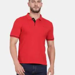 Polo T-Shirt with Contrast Tipping-image-52