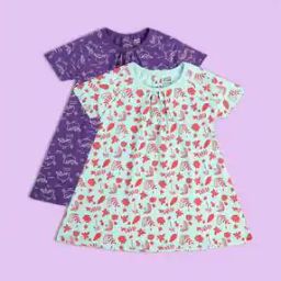 Girls Pack of 2 Printed A-Line Dresses-picture-13