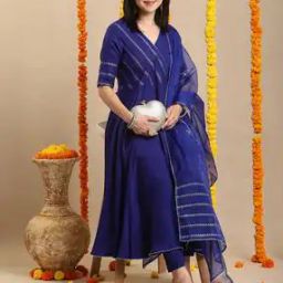 Women Anarkali Kurta Set-image-56