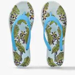 Leaf Print Thong-Strap Flip-Flops-15