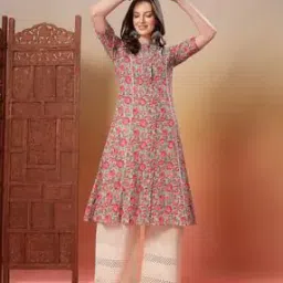 stylum Women Floral Print A-Line Kurta-picture-14
