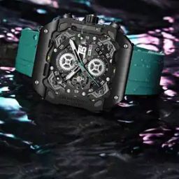H4087G-C Men Chronograph Watch with Tang Buckle-image-5