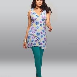 Ankle-Length Leggings with Elasticated Waist-image-93