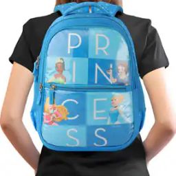 Girls Typographic Print School Backpack-image-87