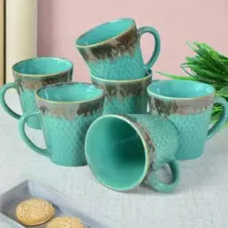 Set of 6 Printed Ceramic Cups-10