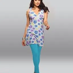 lyra Ankle-Length Leggings with Elasticated Waist-picture-1