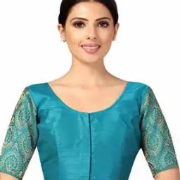 Non-Padded Front Open Blouse with Back Tie-Up-image-31