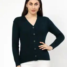 Women V-Neck Cardigan-image-84