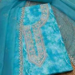 Women Embroidered 3-Piece Unstitched Dress Material-image-44