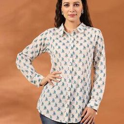 Floral Print Shirt with Spread Collar-image-31