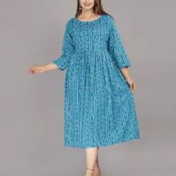 Women Printed A-Line Dress-image-74