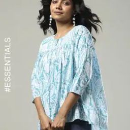 Women Floral Print Regular Fit High-Low Top-4
