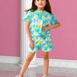 Girls Tie & Dye Shorts & Top Set-image-46