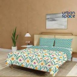 Printed Double Bedsheet Dohar Set with Pillow Covers-51