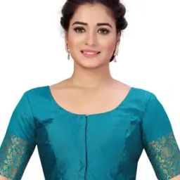 Brocade Front-Open Blouse-2