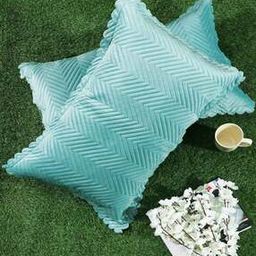 Set of 2 Quilted Pillow Covers 28" x 18"-image-2