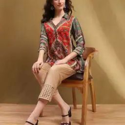Women Printed Straight Tunic-41