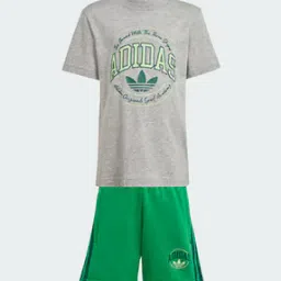 adidas kids Brand Print T-Shirt & Shorts Set-picture-19