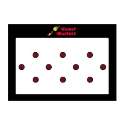 Comet Busters 10 Pcs Reusable Bindis - Maroon & Black image 1