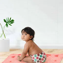 SuperBottoms Kids Pink Printed Sustainable Mattress Protector-image-10