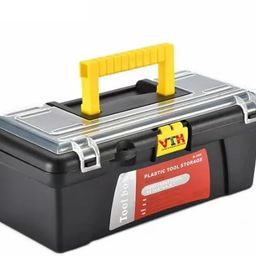 vth with tagline absolute tooling solutions VTH Plastic Tool Storage Box - Tool Organizer Storage Box for Hand Tool Kit Screwdriver, Wrench, Hammer, Home Stuff Storage Mini Hardware Tool image 1