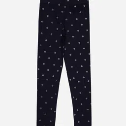 Bodycare Girls Geometric Printed Cotton Ankle Length Leggings-image-50