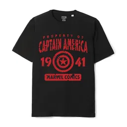 Wear Your Mind Boys Captain America Printed Cotton Oversized T-shirt-picture-26