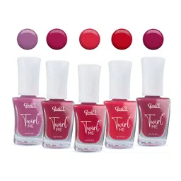 GLAM21 Set Of 5 Twirl Me Nail Paint - 6 ml Each - Combo No 05 image 2