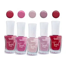GLAM21 Set Of 5 Twirl Me Nail Paint - 6 ml Each - Combo No 09 - 38-41-06-18-05 image 2