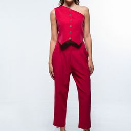 SOTBELLA One Shoulder Casual Top & Trouser-image-64