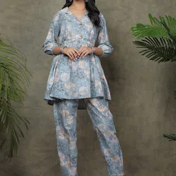 LALI JAIPUR Printed Top & Trousers Co-Ords-45