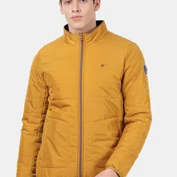 t-base Men Yellow Windcheater Padded Jacket-48