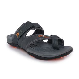 Action Plus Men Grey & Orange Comfort Sandals-30