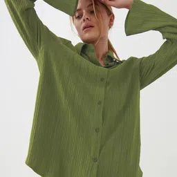Selvia Self Design Long Sleeves Shirt With Trouser image 2