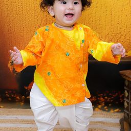 BownBee Boys Bandhani Printed Regular Pure Cotton Kurta with Dhoti Pants-15