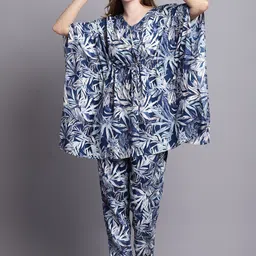 Dressitude Printed Relaxed-Fit Kaftan Top With Trousers-picture-16