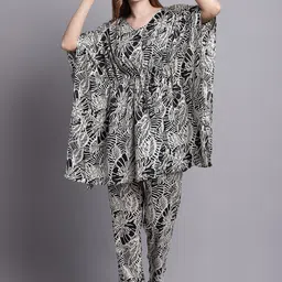Dressitude Printed Kaftan Top With Trousers-picture-11