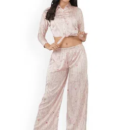 ESTERIA Printed Shirt With Palazzo Co-Ords-picture-21