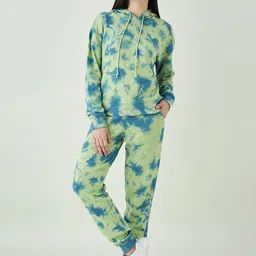Strong And Brave Dyed Hooded Sweatshirt With Joggers Co-Ords-image-39