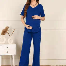 House Of Zelena Maternity V-Neck Top With Trousers-picture-22