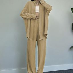 LULU & SKY Self Design Shirt With Trousers-image-22