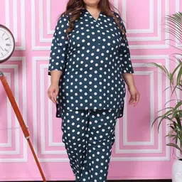 KALINI Plus Size Printed Pure Cotton Tunic With Trouser-picture-15