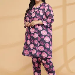 Sringam Plus Size Printed Tunic & Trouser Co-Ords image 5