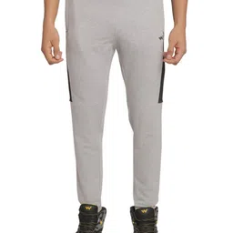 Wildcraft Men Grey Melange & Black Regular Fit Sports Track Pant-image-62